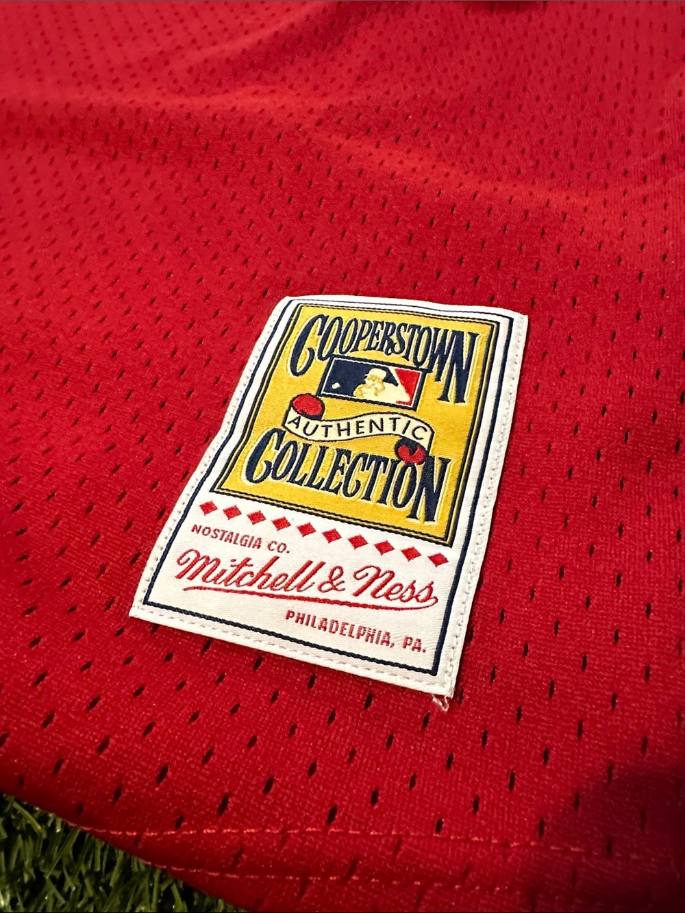 NWOT Mitchell & Ness Cincinnati Reds Pete Rose #14 Red Cooperstown Jersey XXL - Picture 7 of 7